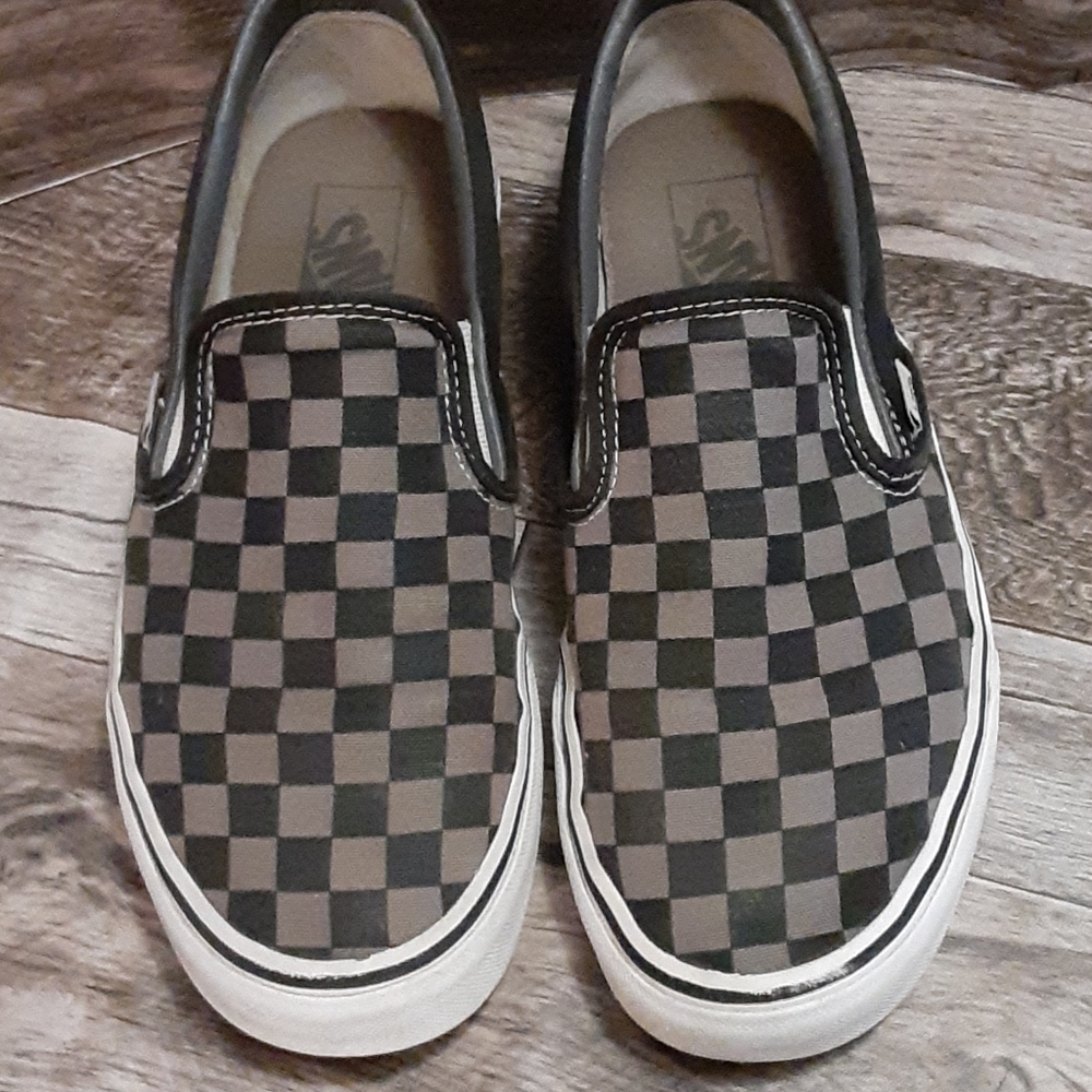 VANS Grey Black Checkered